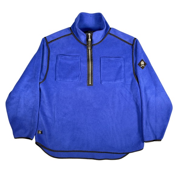 Tommy Hilfiger Other - Vintage‎ Tommy Hilfiger Purple Fleece 1/4 Zip Pullover Jacket Logo Patch XL